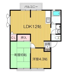 ルミエール（堀溝）　Ｄの物件間取画像